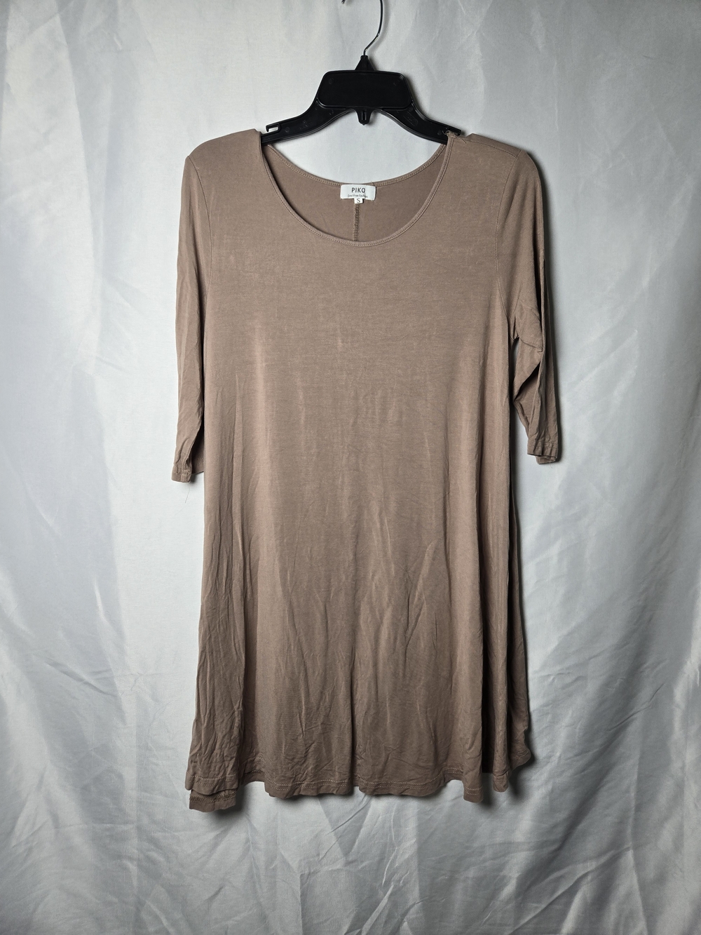 Piko 1988 Women's Scoop Neck Tunic Top - Taupe